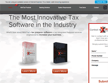 Tablet Screenshot of maxtaxsoftware.com